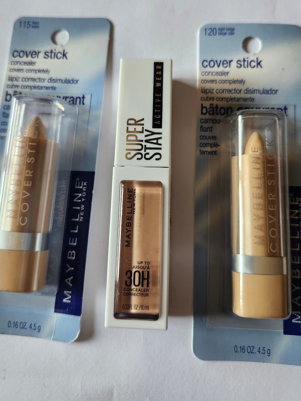 Maybelline SuperStay & Cover Stick Concealer Duo in Ivory &Light Beige All New